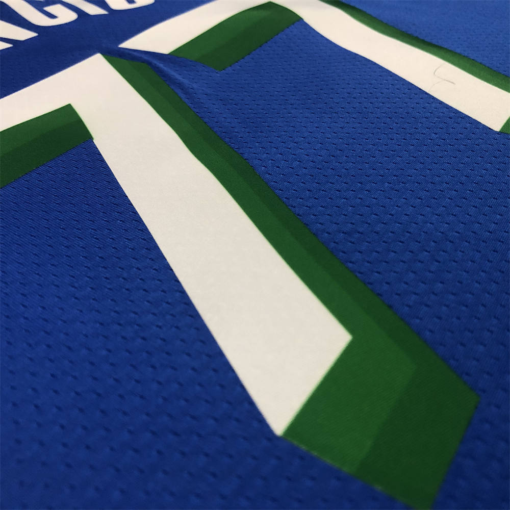 NBA Dallas Mavericks V-Neck Blue Jersey DONCIC#77 S-XXL