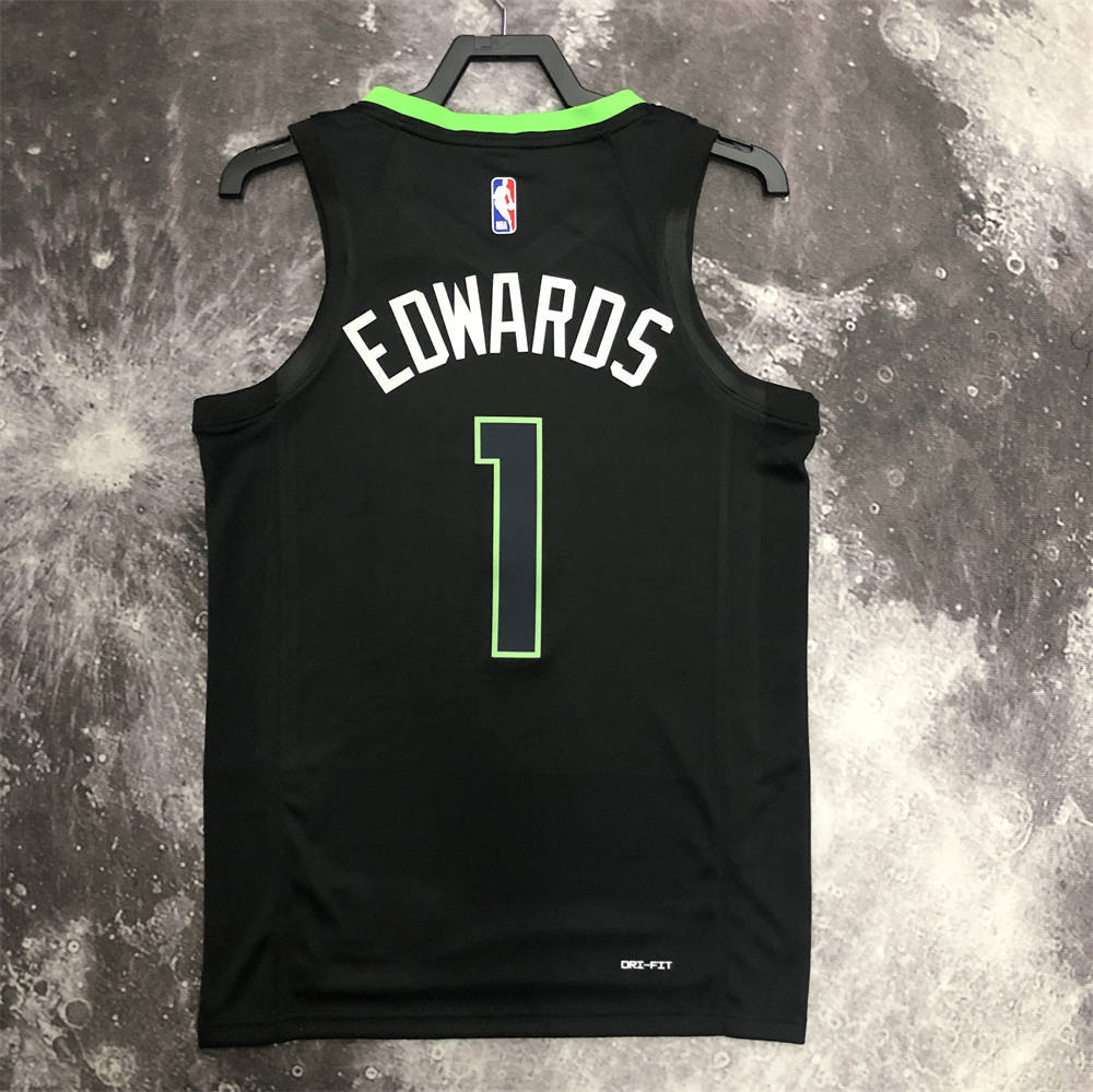 NBA Minnesota Timberwolves V-Neck JORDAN Edition Black Jersey S-XXL