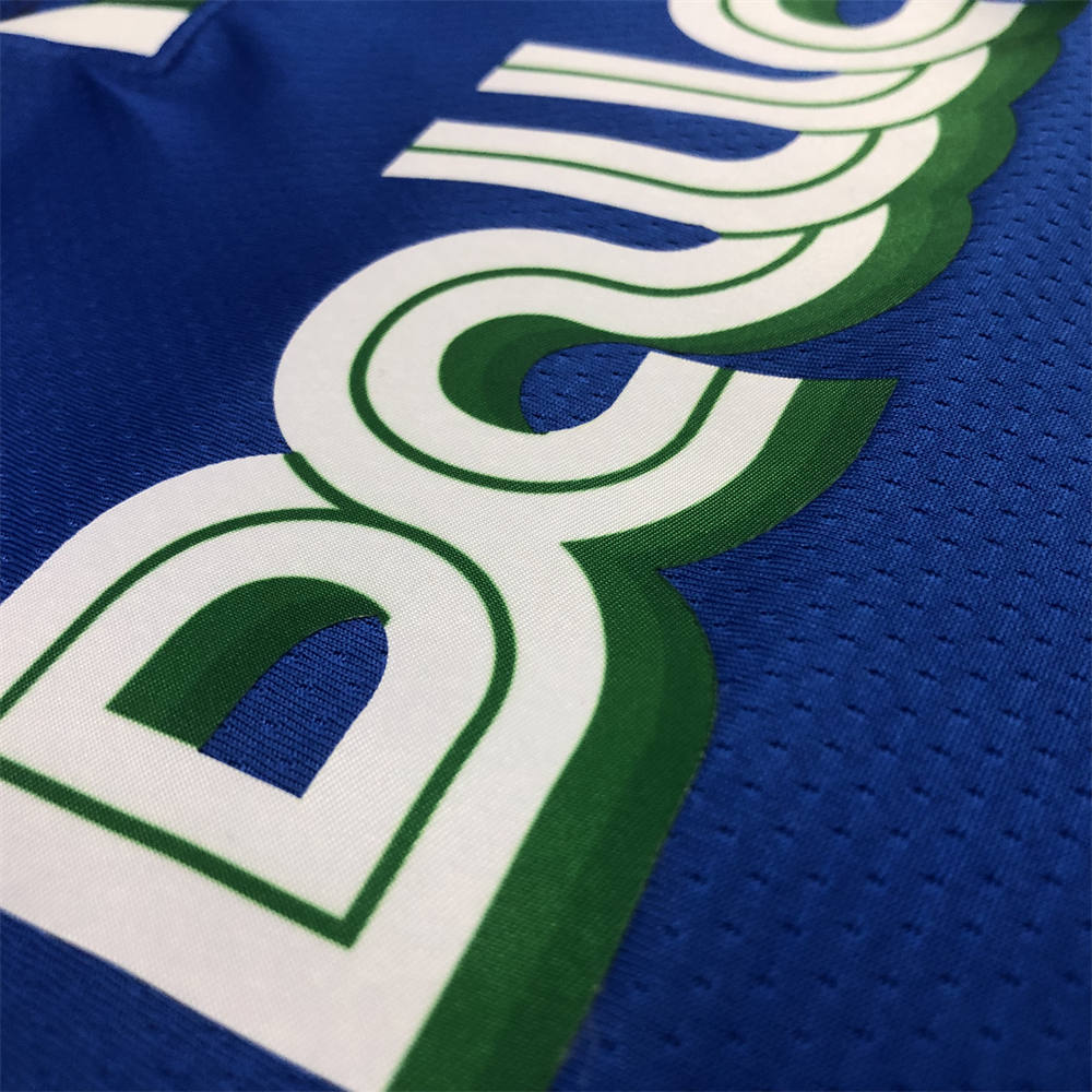 NBA Dallas Mavericks V-Neck Blue Jersey DONCIC#77 S-XXL