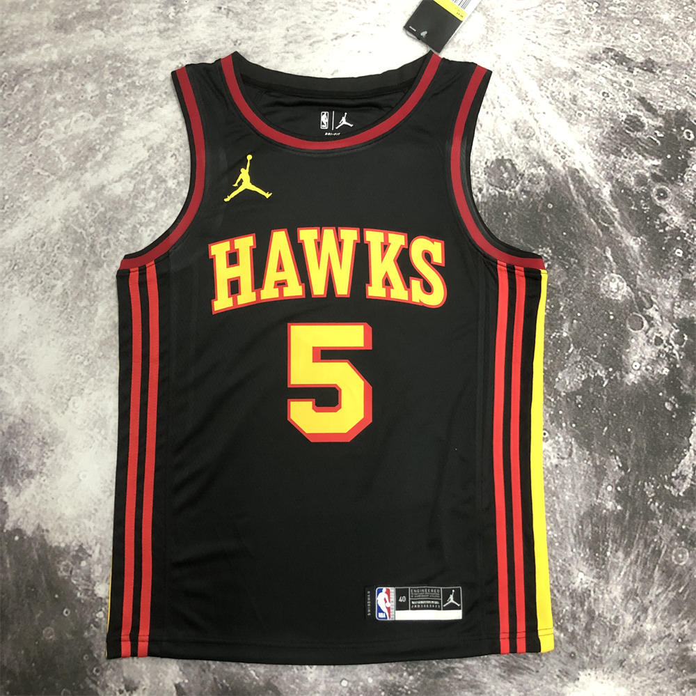 NBA Altanta Hawks Round Neck Black Jersey MURRAY#5 S-XXL