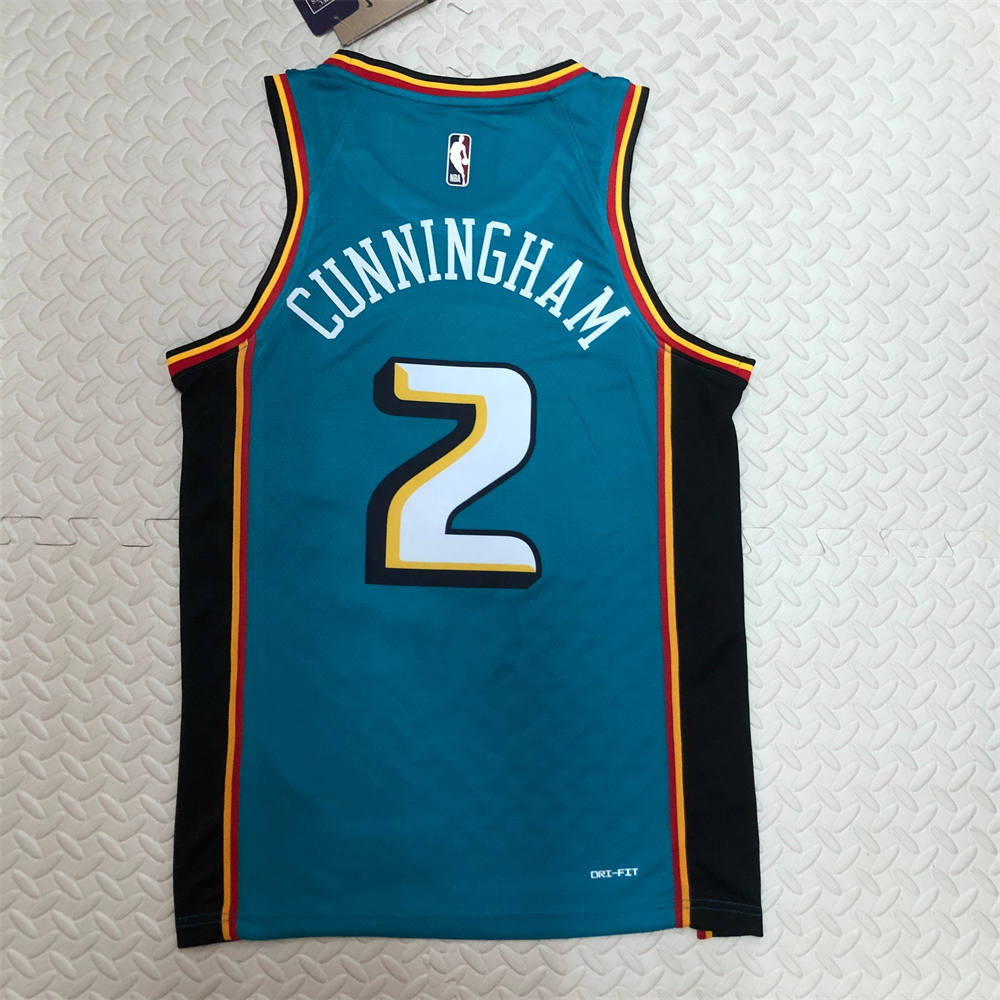 NBA Detroit PIstons Round Neck jersey CUNNINGHAM#2 S-XXL