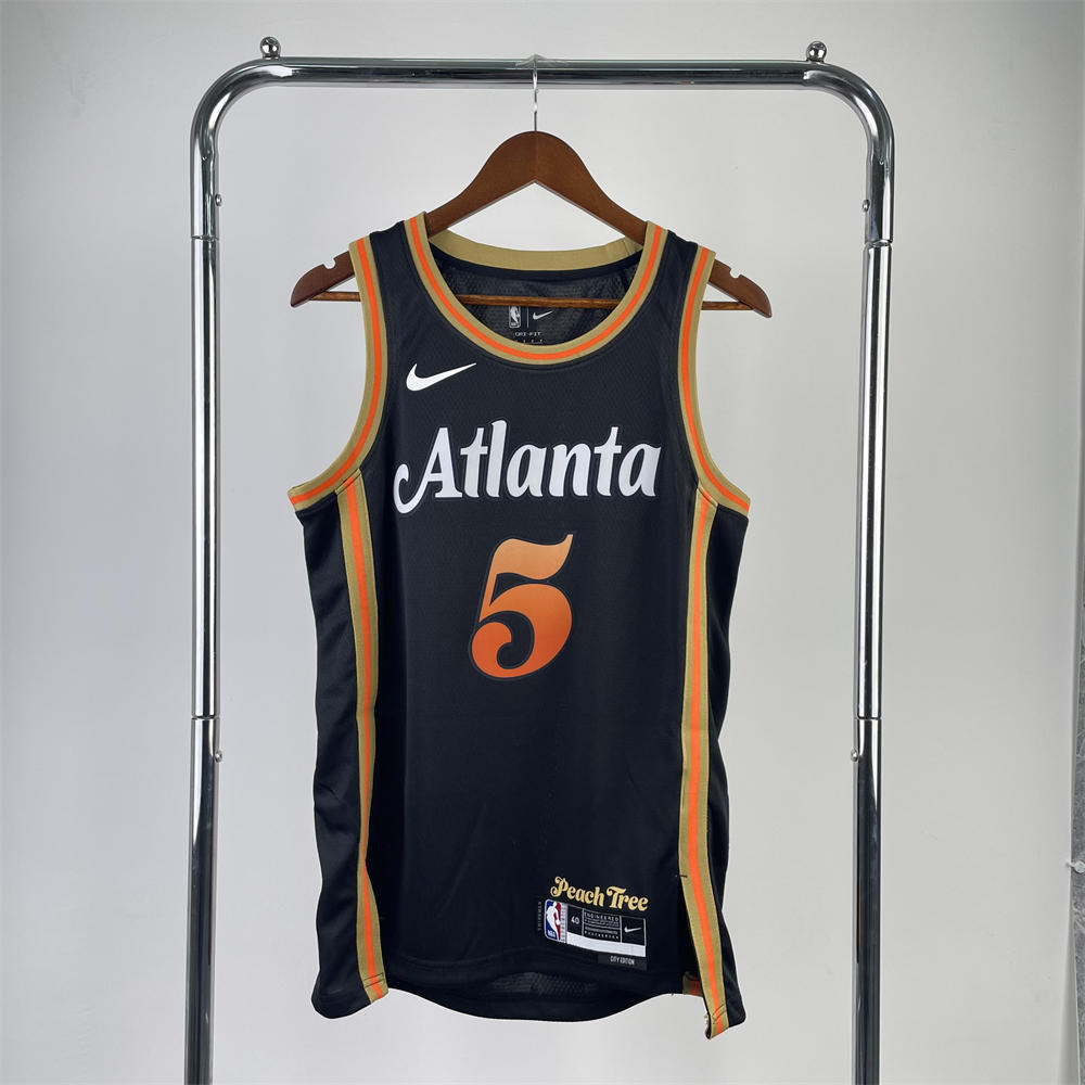 NBA Altanta Hawks Round Neck Black Jersey MURRAY#5 S-XXL