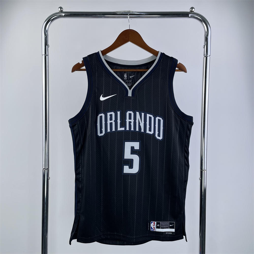 NBA Orlando Magic V-Neck Jersey Black BANCHERD#5 S-XXL