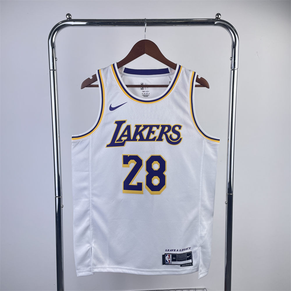 NBA Los Angeles Lakers HACHIMURA#28 2022/23 White Association Edition Swingman Jersey S-XXL