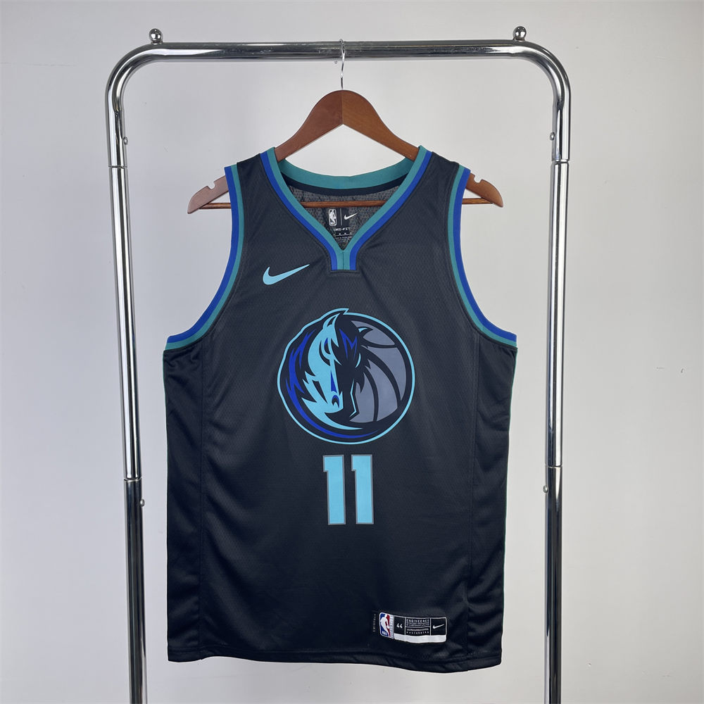 NBA Dallas Mavericks V-Neck Black Jersey IRVING#11 S-XXL