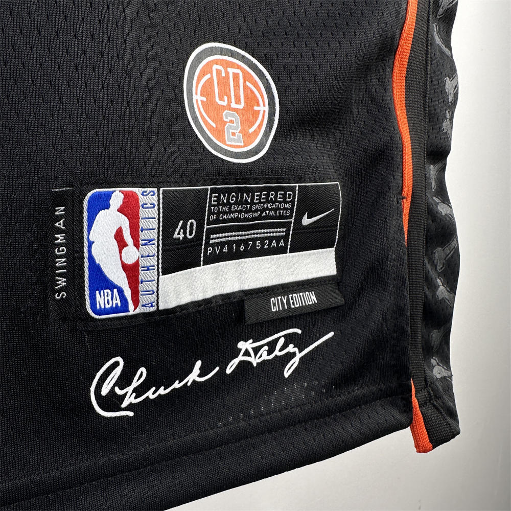 NBA Detroit Pistons 2023 CUNNINGHAM#2 Swingman City Edition Black Jersey S-XXL