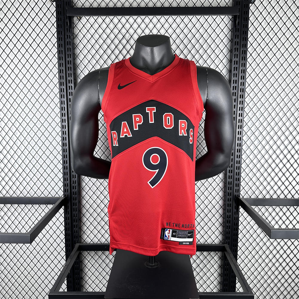 NBA Toronto Raptors V-Neck Red Jersey BARRETT#9 S-XXL