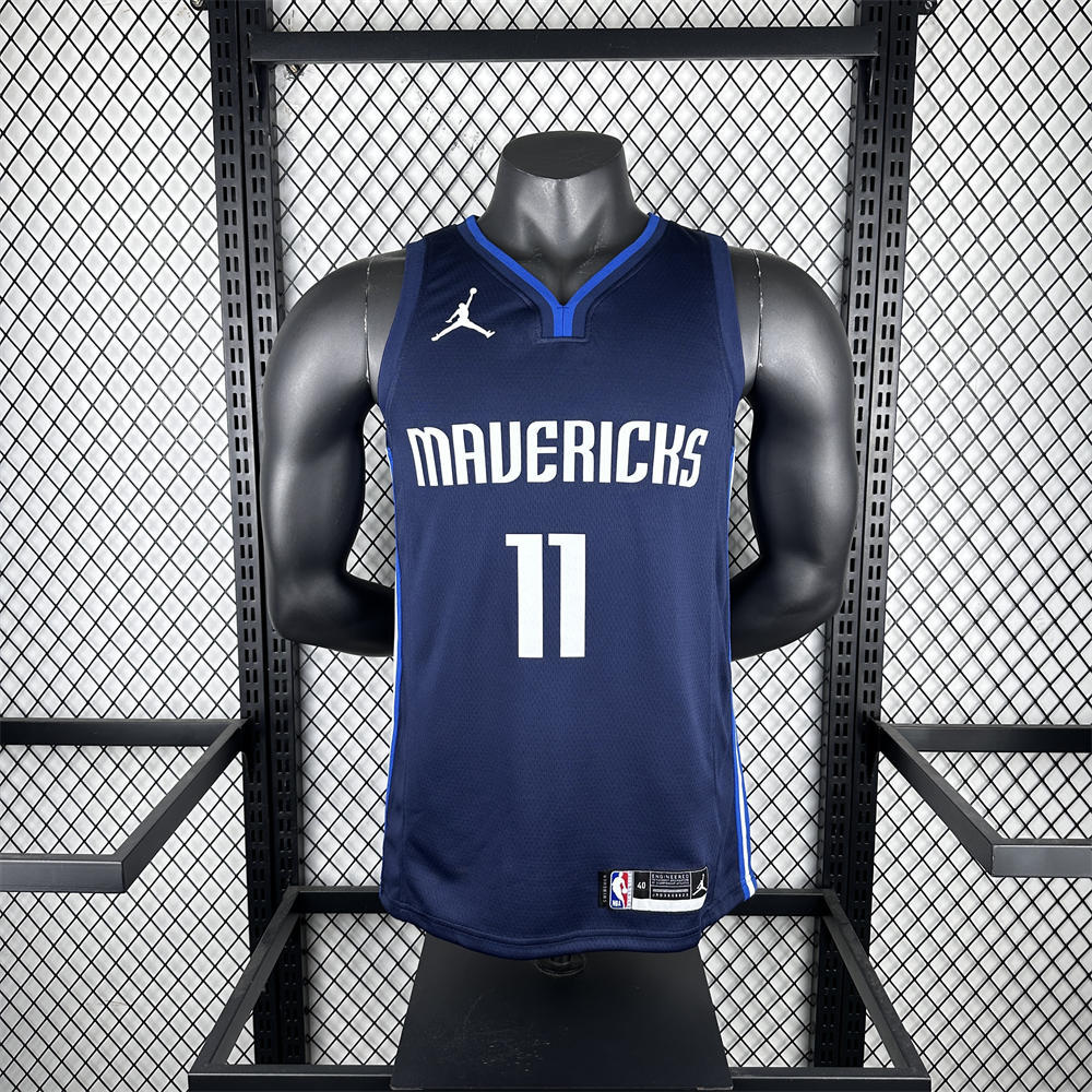 NBA Dallas Mavericks V-Neck Royal Blue Jersey IRVING#11 S-XXL