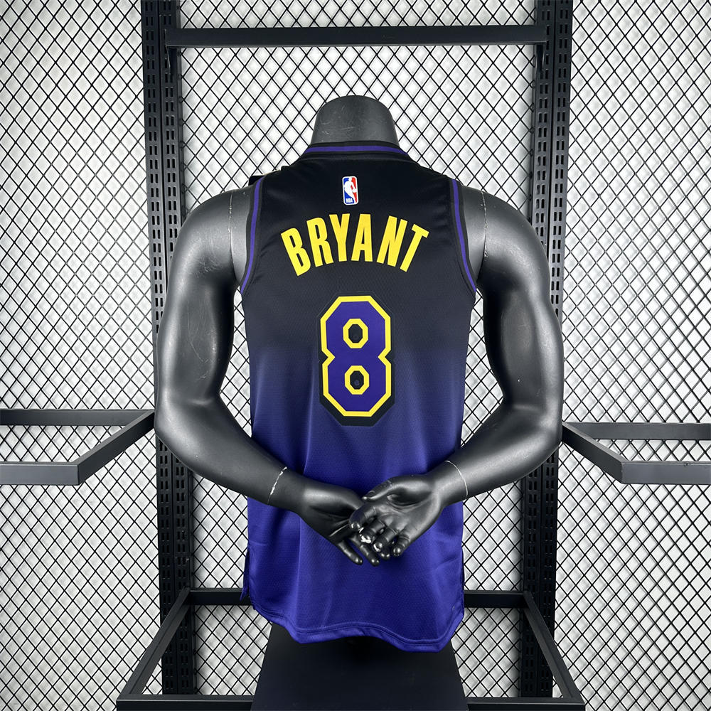 NBA Los Angeles Lakers 24/25 City Edition Purple Jersey BRYANT#8 S-XXL