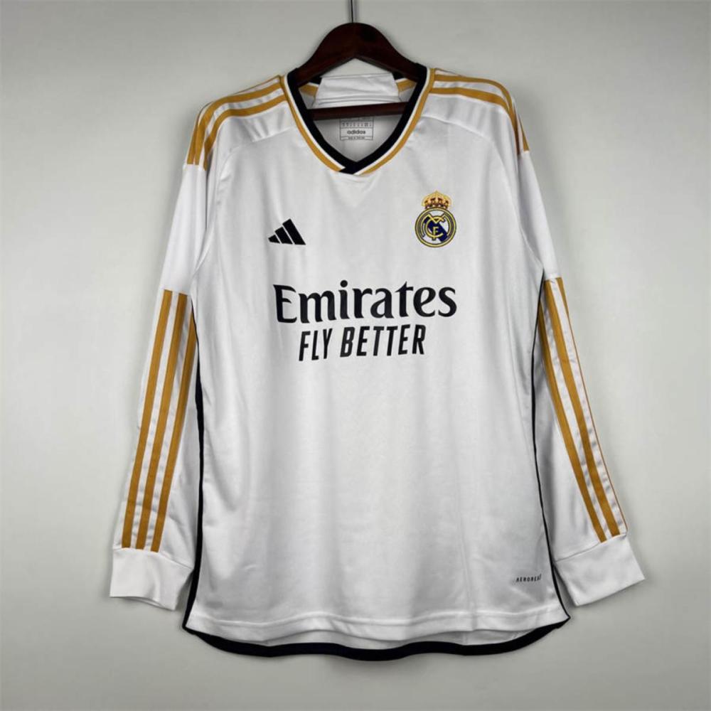 23/24 Real Madrid Home Long Sleeve jersey Fan Version