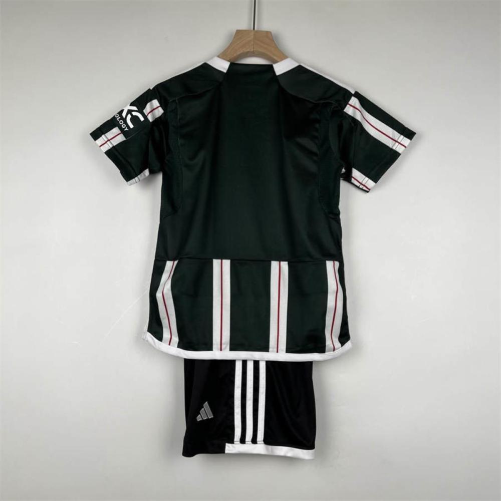 23/24 Manchester United Away jersey Kid Kits Size 16-28