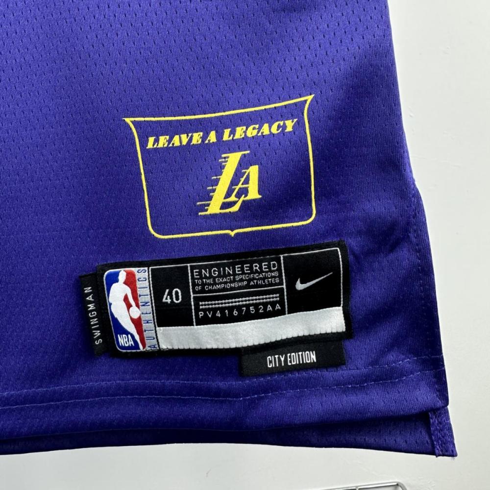 NBA Los Angeles Lakers Dončić#77 2025 City Edition Purple Jersey S-XXL