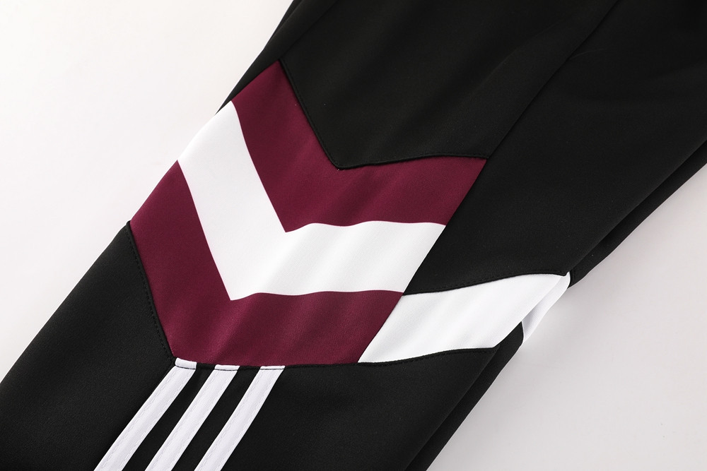 2024 Ajax Maroon Jacket Training Suit Set Football Team Shirt Sports Fashion