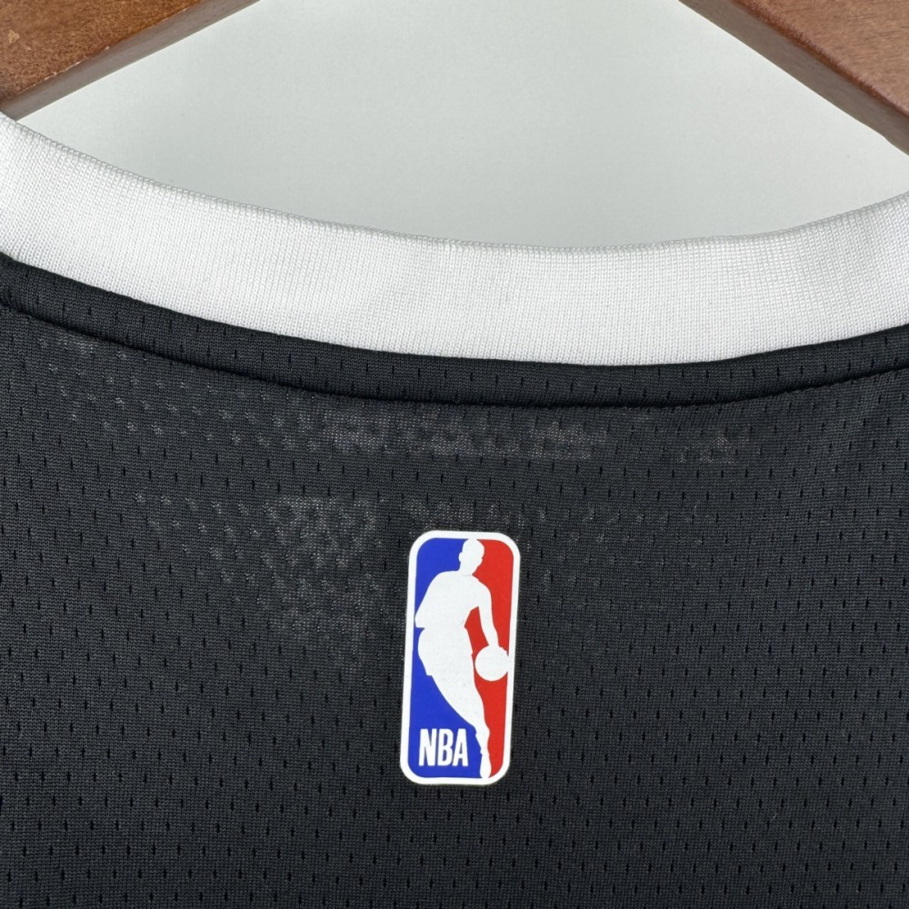 NBA San Antonio Spurs V-Neck Black jersey FOX#4 S-XXL