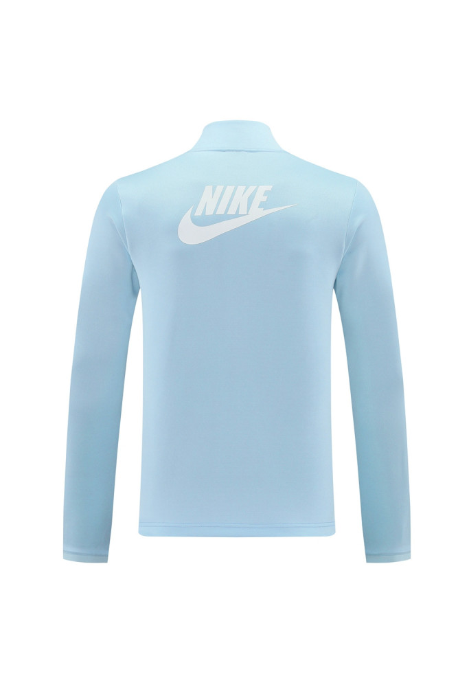 2024 Nike Light Blue Jacket Training Suit Set Football Team Shirt Sports Fashion