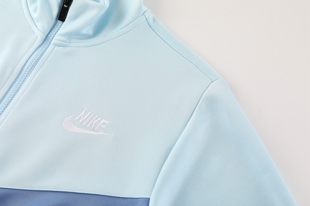 2024 Nike Light Blue Jacket Training Suit Set Football Team Shirt Sports Fashion