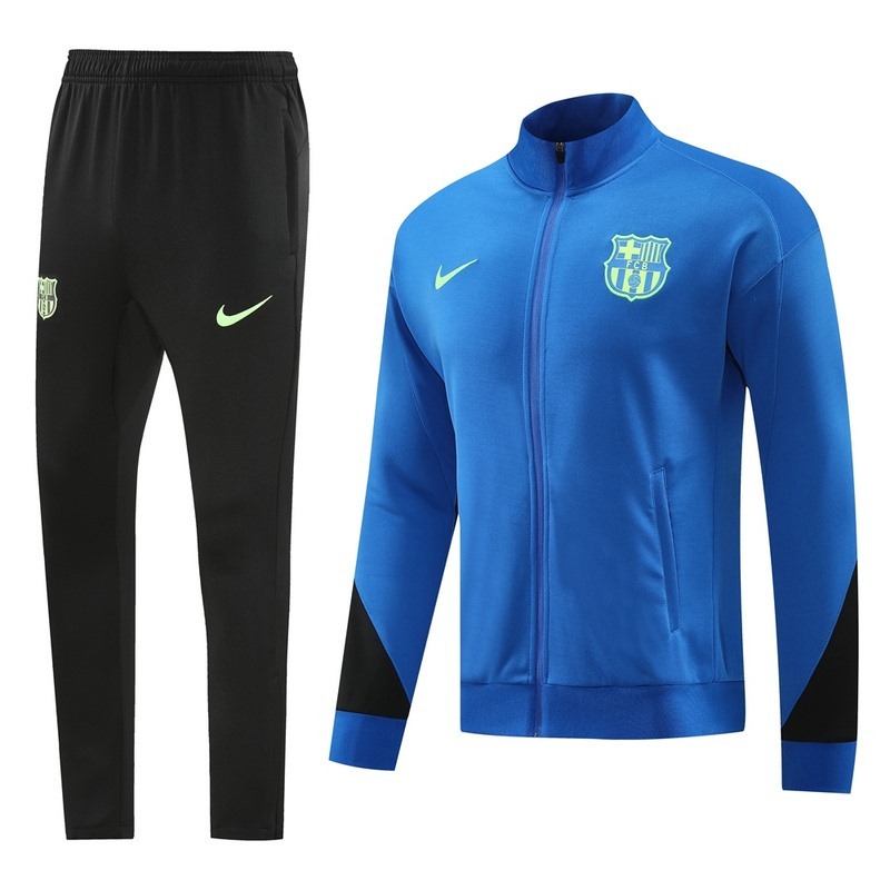2024 Barcelona Blue Jacket Training Suit Set Football Team Shirt Sports Fashion