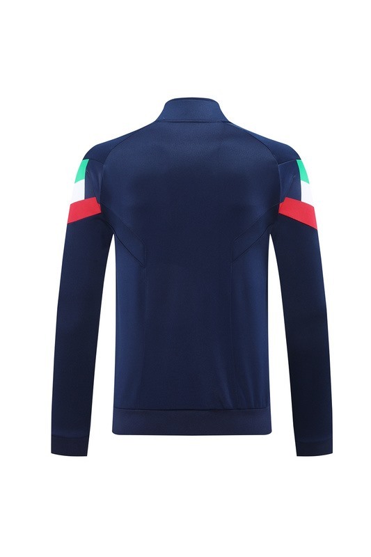 2024 Italy Royal Blue Hoodie Jacket Kit Set Football Team Shirt Sports Fashion
