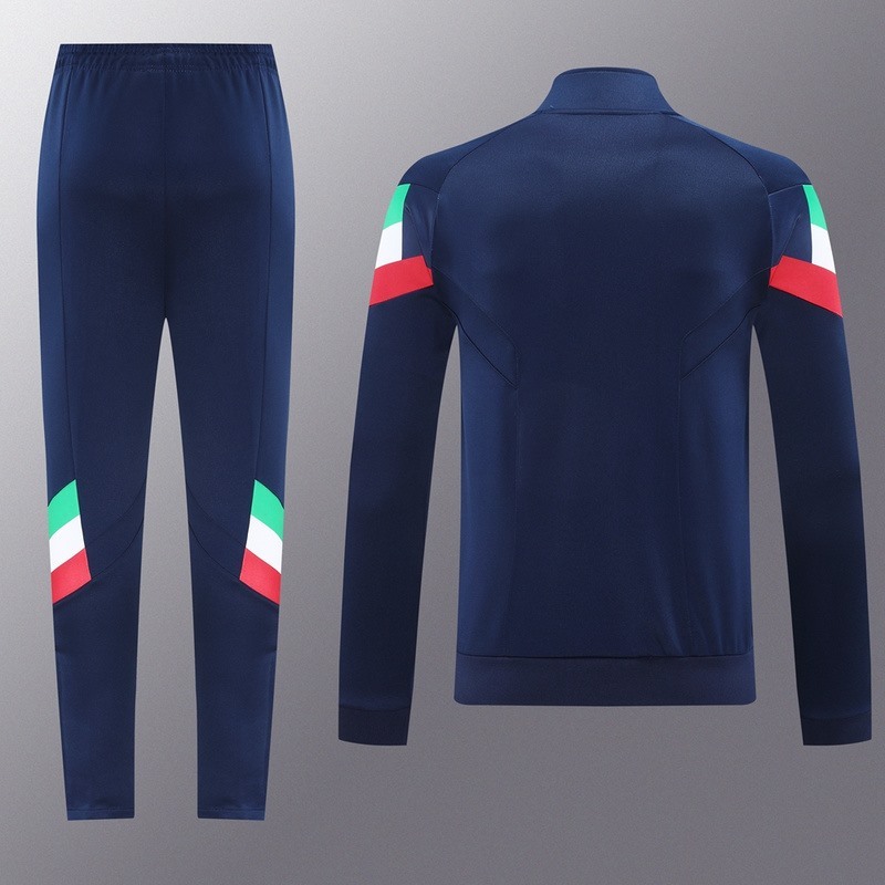2024 Italy Royal Blue Jacket Training Suit Set Football Team Shirt Sports Fashion