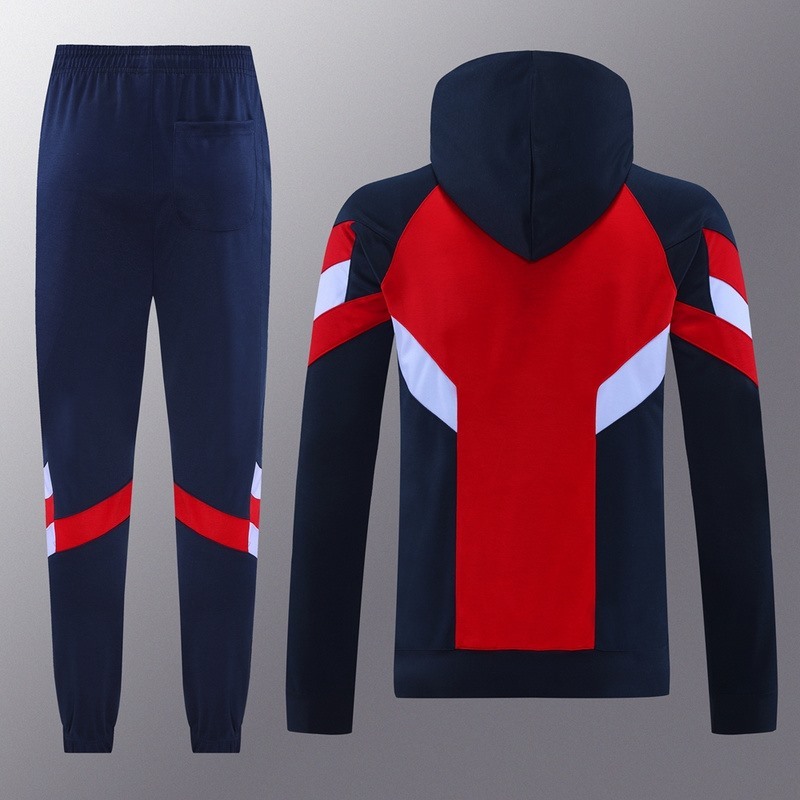2024 Arsenal Red Hoodie Jacket Kit Set Football Team Shirt Sports Fashion