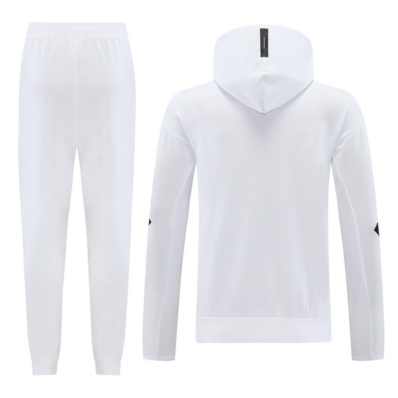 2024 Nike White Hoodie Jacket Kit Set Football Team Shirt Sports Fashion