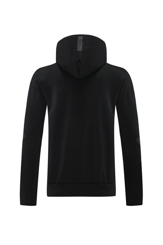 2024 Adidas Black Hoodie Jacket Kit Set Football Team Shirt Sports Fashion