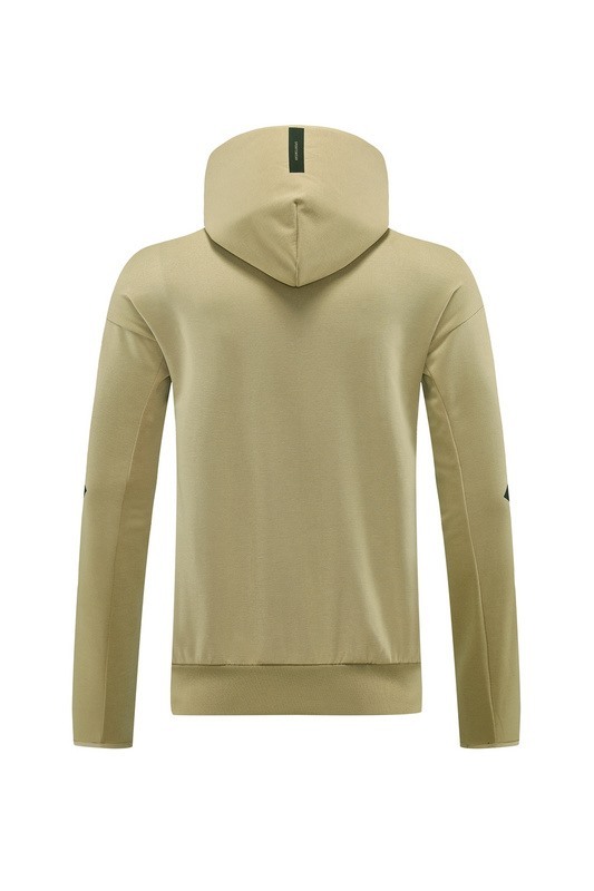 2024 Adidas Khaki Hoodie Jacket Kit Set Football Team Shirt Sports Fashion