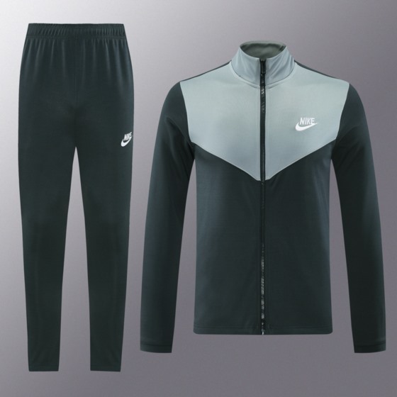 2024 Nike Deep Grey Jacket Training Suit Set Football Team Shirt Sports Fashion