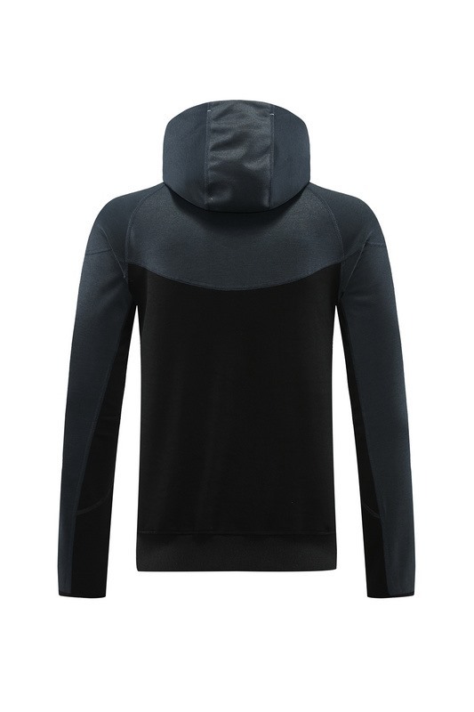 2024 Nike Black Hoodie Jacket Kit Set Football Team Shirt Sports Fashion
