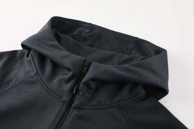 2024 Nike Black Hoodie Jacket Kit Set Football Team Shirt Sports Fashion