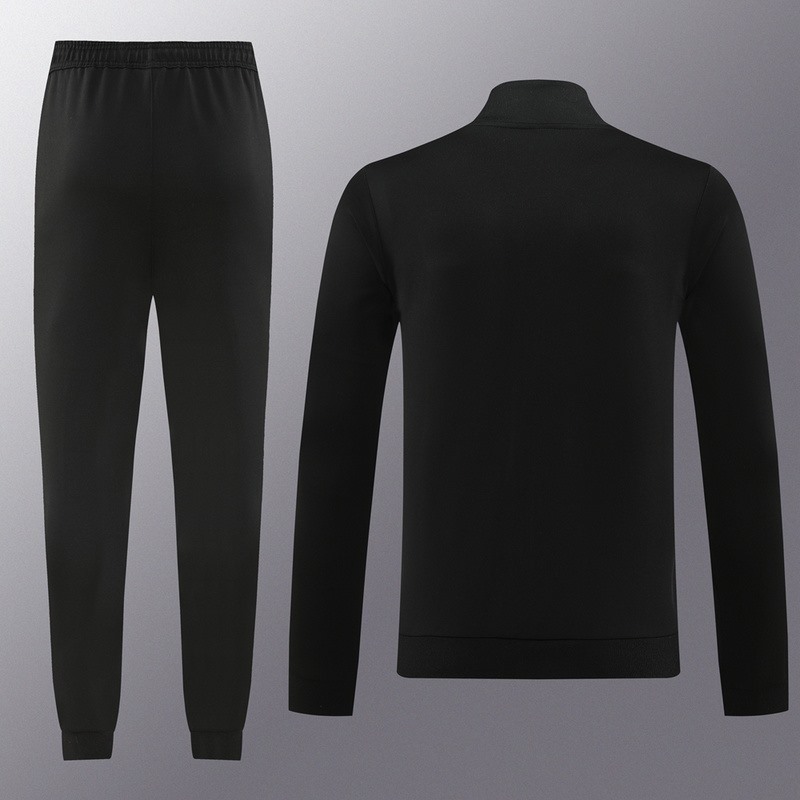 2024 Manchester United Black Jacket Training Suit Set Football Team Shirt Sports Fashion