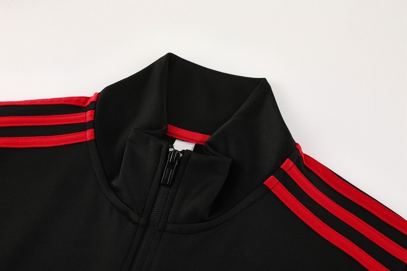 2024 Manchester United Black Jacket Training Suit Set Football Team Shirt Sports Fashion