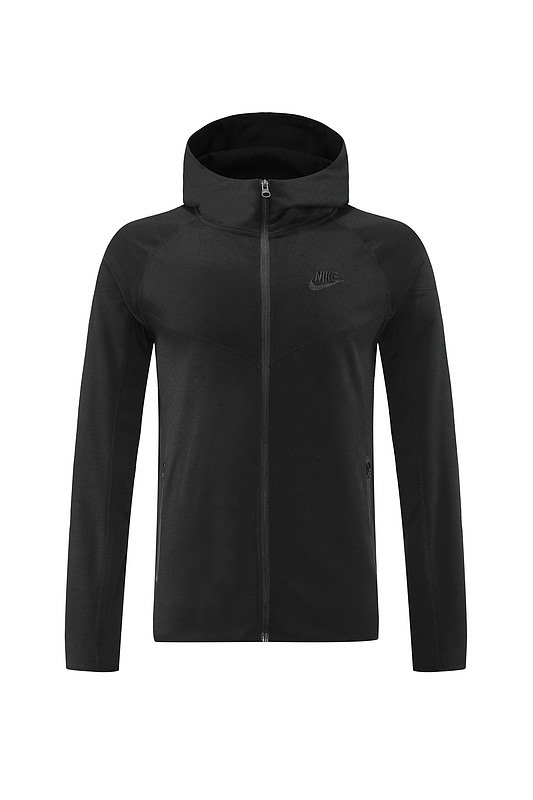 2024 Nike Black Hoodie Jacket Kit Set Football Team Shirt Sports Fashion