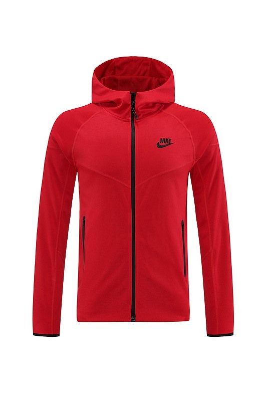 2024 Nike Red Hoodie Jacket Kit Set Football Team Shirt Sports Fashion