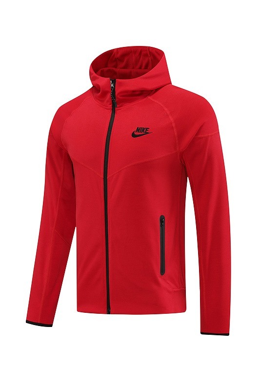2024 Nike Red Hoodie Jacket Kit Set Football Team Shirt Sports Fashion
