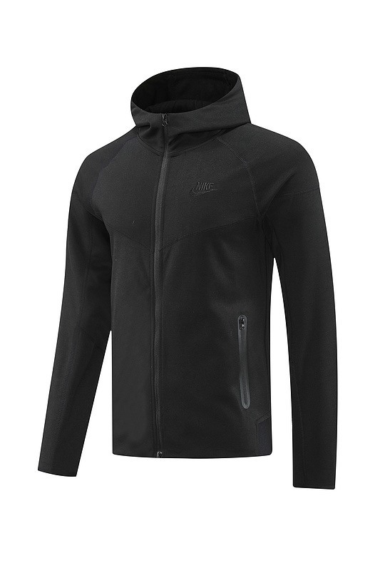 2024 Nike Black Hoodie Jacket Kit Set Football Team Shirt Sports Fashion