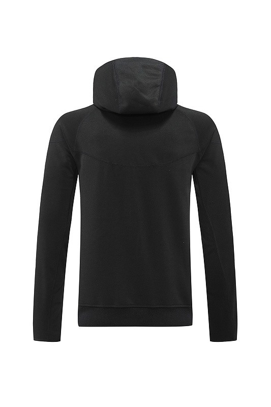 2024 Nike Black Hoodie Jacket Kit Set Football Team Shirt Sports Fashion
