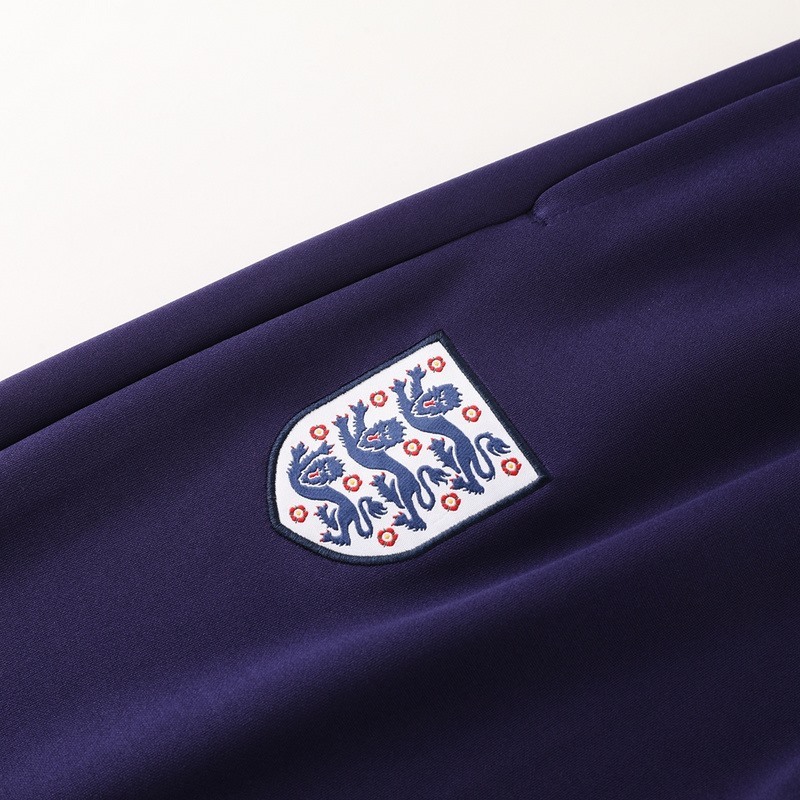 2024 England purple Jacket Training Suit Set Football Team Shirt Sports Fashion