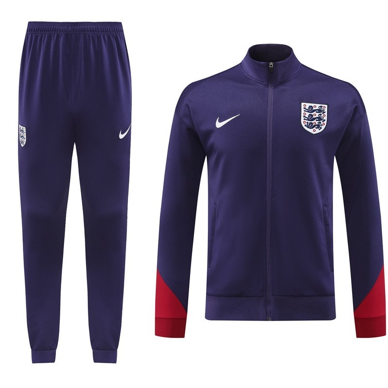2024 England purple Jacket Training Suit Set Football Team Shirt Sports Fashion