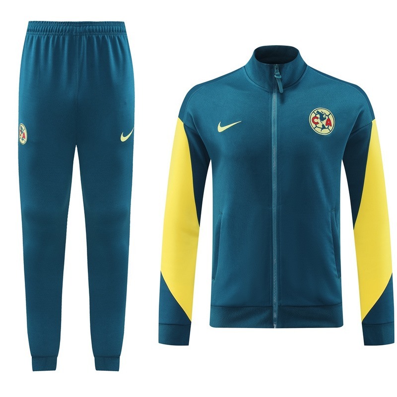 2024 Club Americas light green Jacket Training Suit Set Football Team Shirt Sports Fashion
