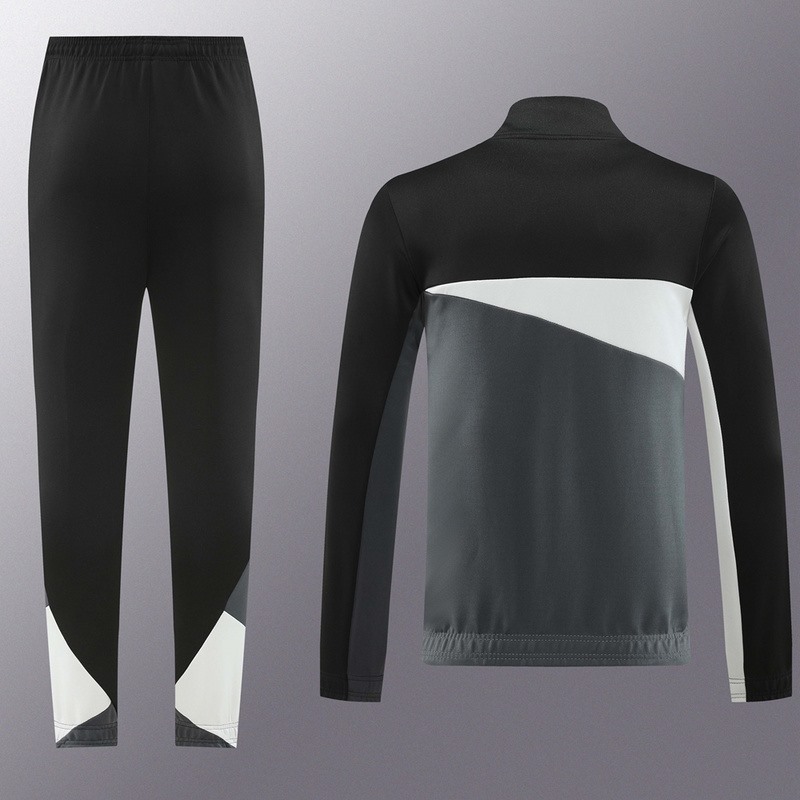 2024 Dortmund black gray Jacket Training Suit Set Football Team Shirt Sports Fashion