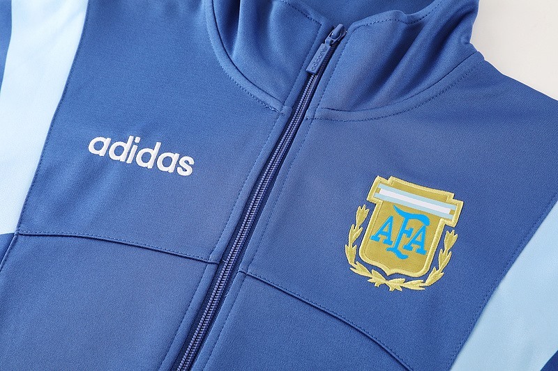 2024 Argentina Blue Jacket Training Suit Set Football Team Shirt Sports Fashion