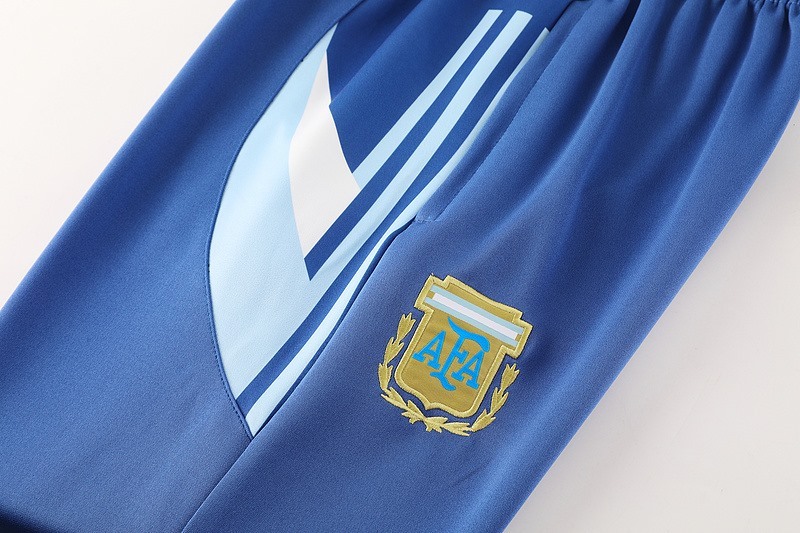 2024 Argentina Blue Jacket Training Suit Set Football Team Shirt Sports Fashion