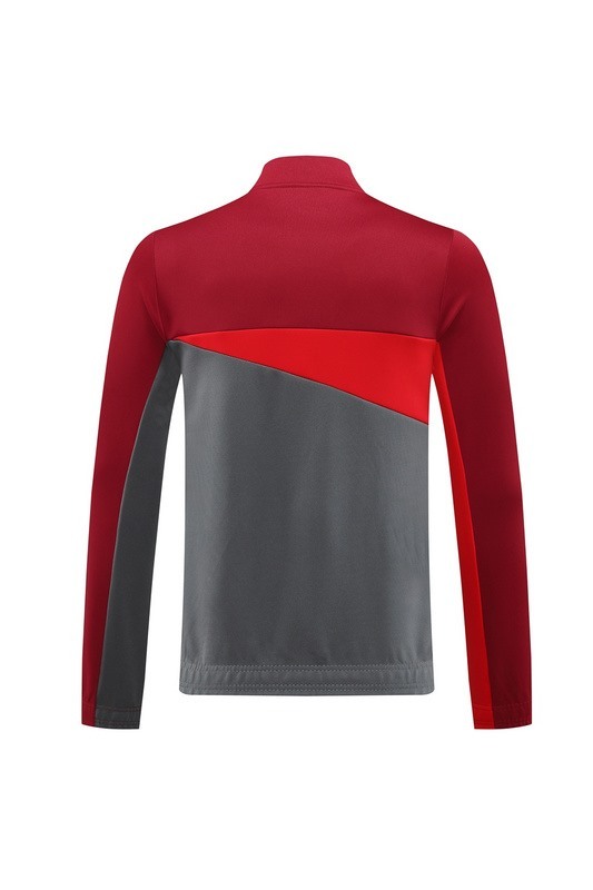 2024 AC Milan Red Grey Jacket Training Suit Set Football Team Shirt Sports Fashion