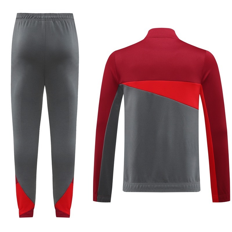 2024 AC Milan Red Grey Jacket Training Suit Set Football Team Shirt Sports Fashion