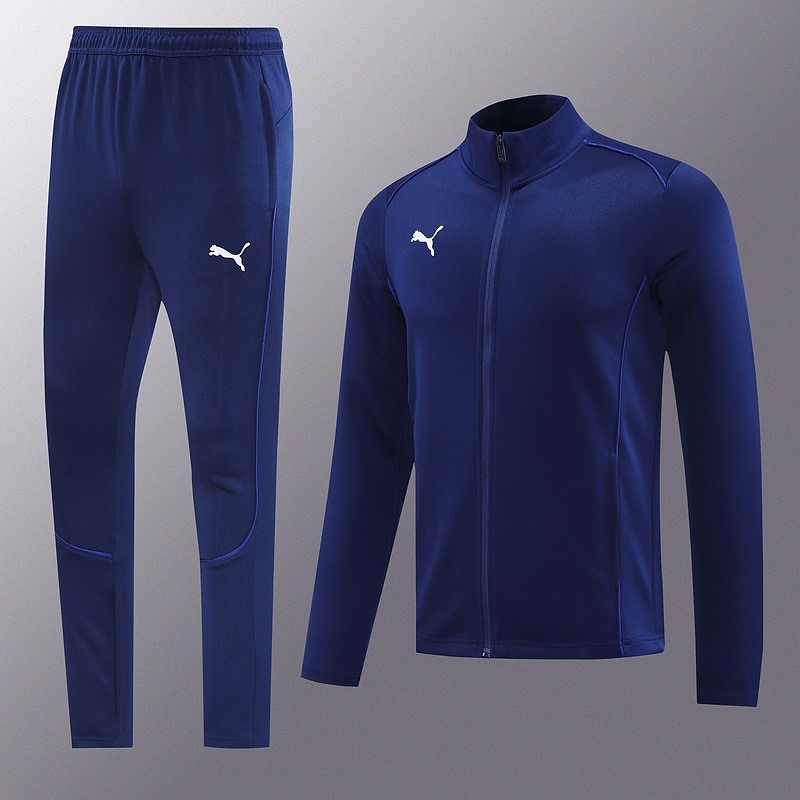 2024 Puma Royal Blue Jacket Training Suit Set Football Team Shirt Sports Fashion