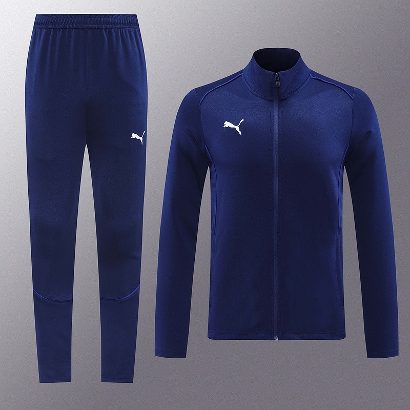 2024 Puma Royal Blue Jacket Training Suit Set Football Team Shirt Sports Fashion