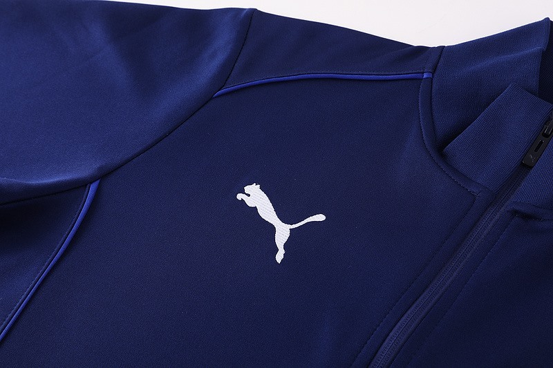 2024 Puma Royal Blue Jacket Training Suit Set Football Team Shirt Sports Fashion