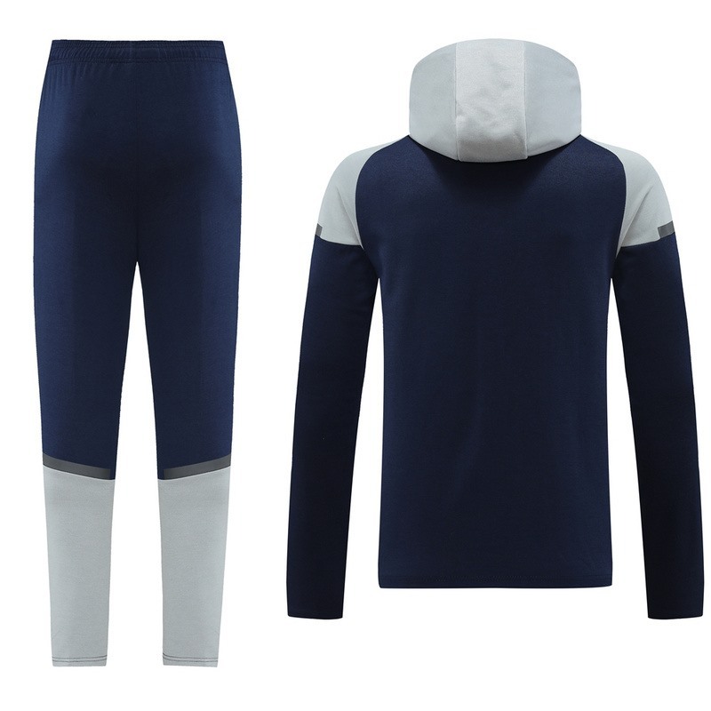 2024 Puma Royal Blue Hoodie Jacket Kit Set Football Team Shirt Sports Fashion