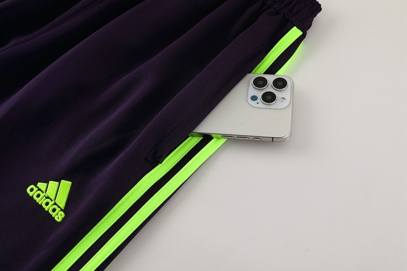 2024 Bayern Munich Grey Purple Jacket Training Suit Set Football Team Shirt Sports Fashion
